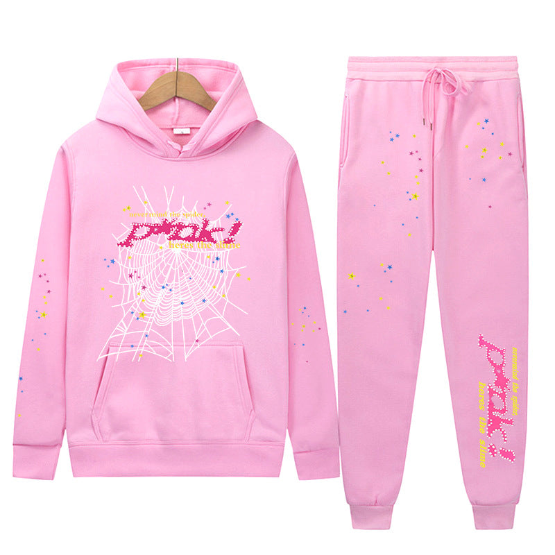 Sp5der p*nk V2 Hoodie Sweatpant Set Sp5der Tracksuit