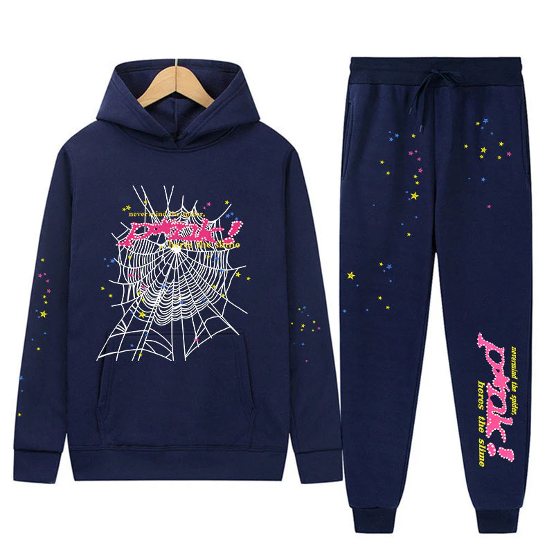 Sp5der p*nk V2 Hoodie Sweatpant Set Sp5der Tracksuit
