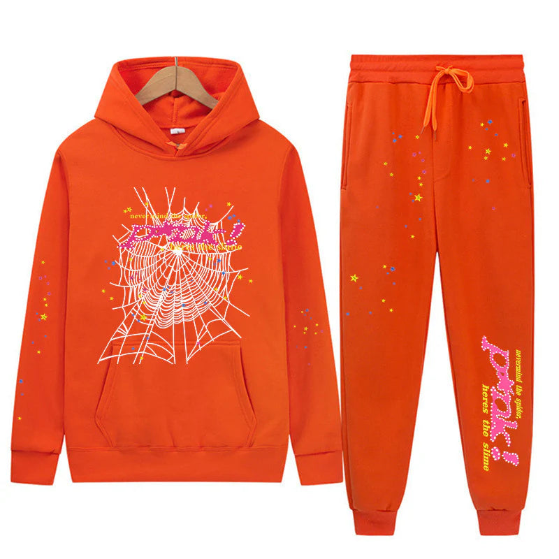 Sp5der p*nk V2 Hoodie Sweatpant Set Sp5der Tracksuit