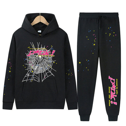 Sp5der p*nk V2 Hoodie Sweatpant Set Sp5der Tracksuit